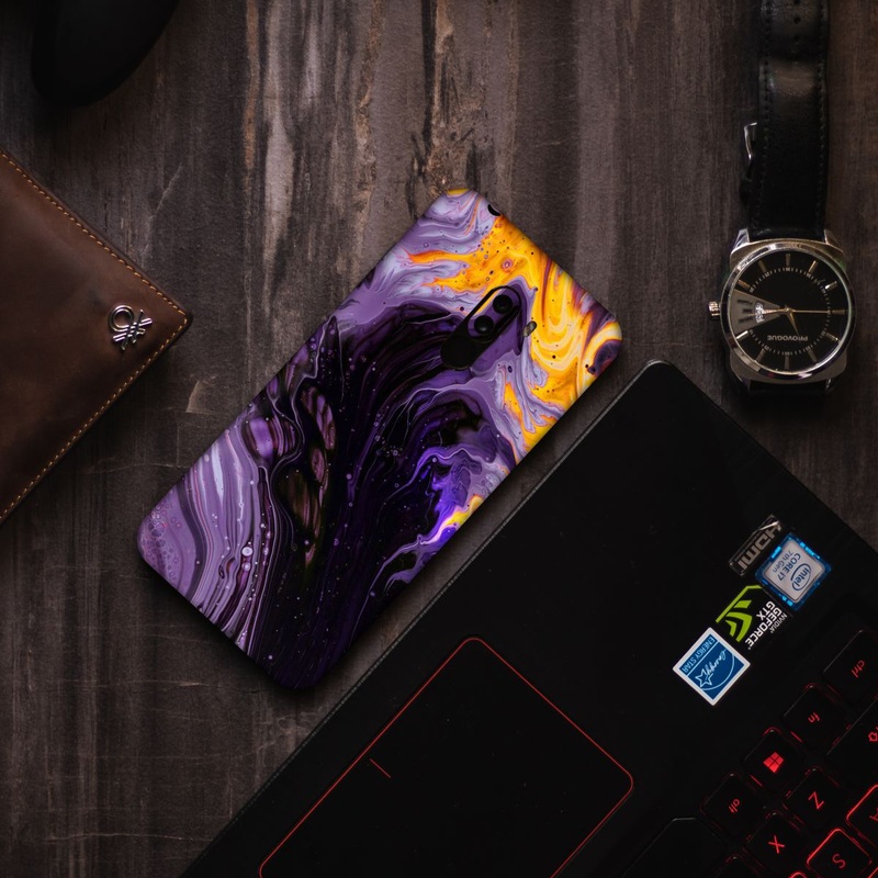 Purple Splash Marble - WRAPCART X GROWFITTER