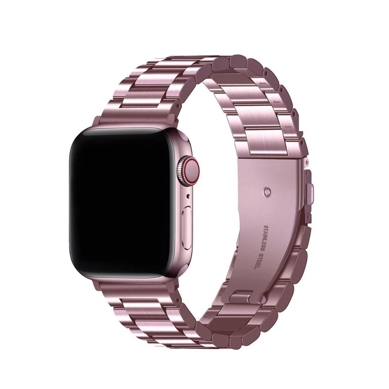 Rose Pink Stainless Steel Watch Strap - 20/22 MM