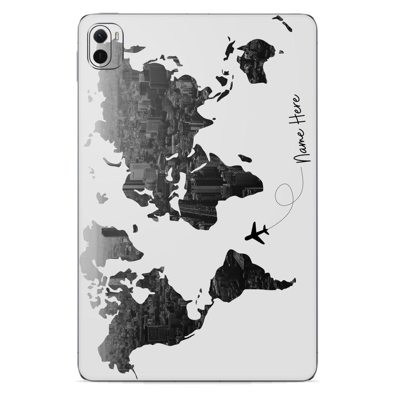 All Over The World Custom Name Xiaomi Pad Skin