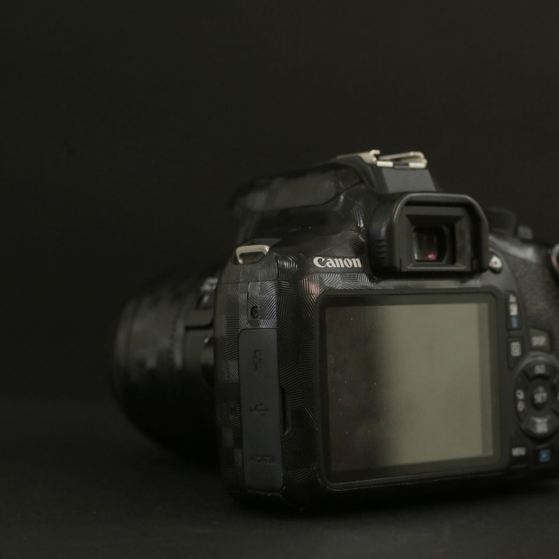 Black Cross Textured Lens skin