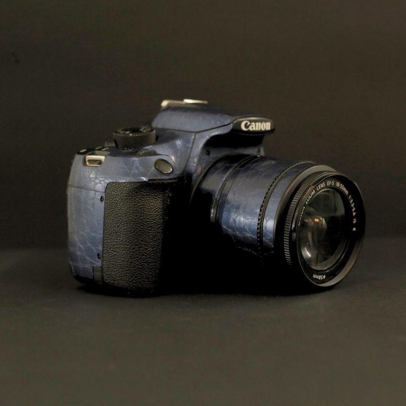 Blue Crocodile Textured Camera skin