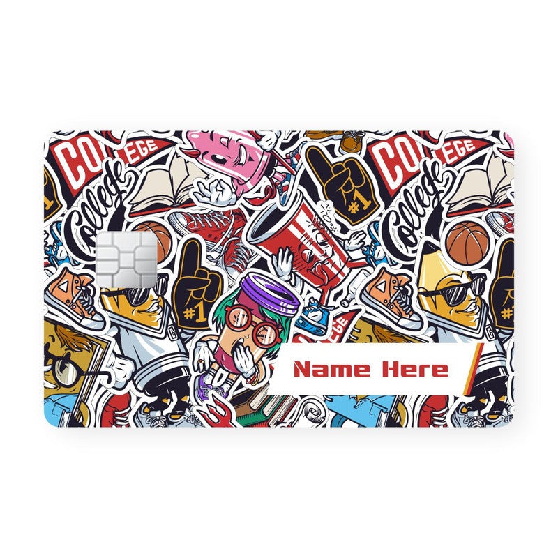 Cartoon Art Custom Name Card Skin