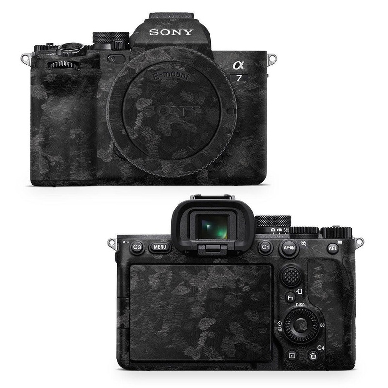 Forged Carbon Textured Camera Skin