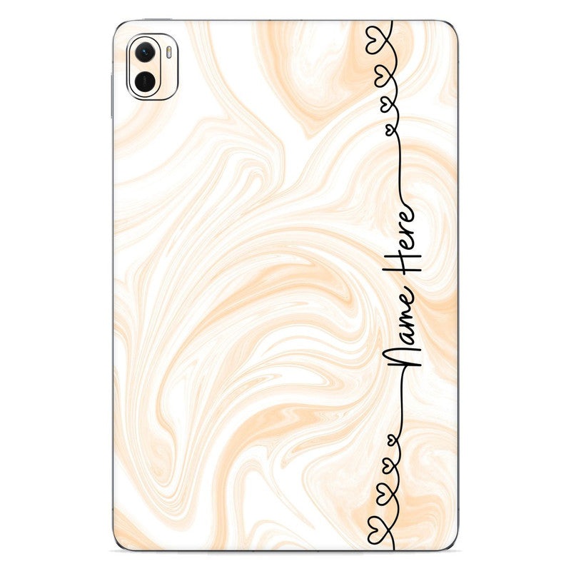 Liquid Peach Custom Name Xiaomi Pad Skin