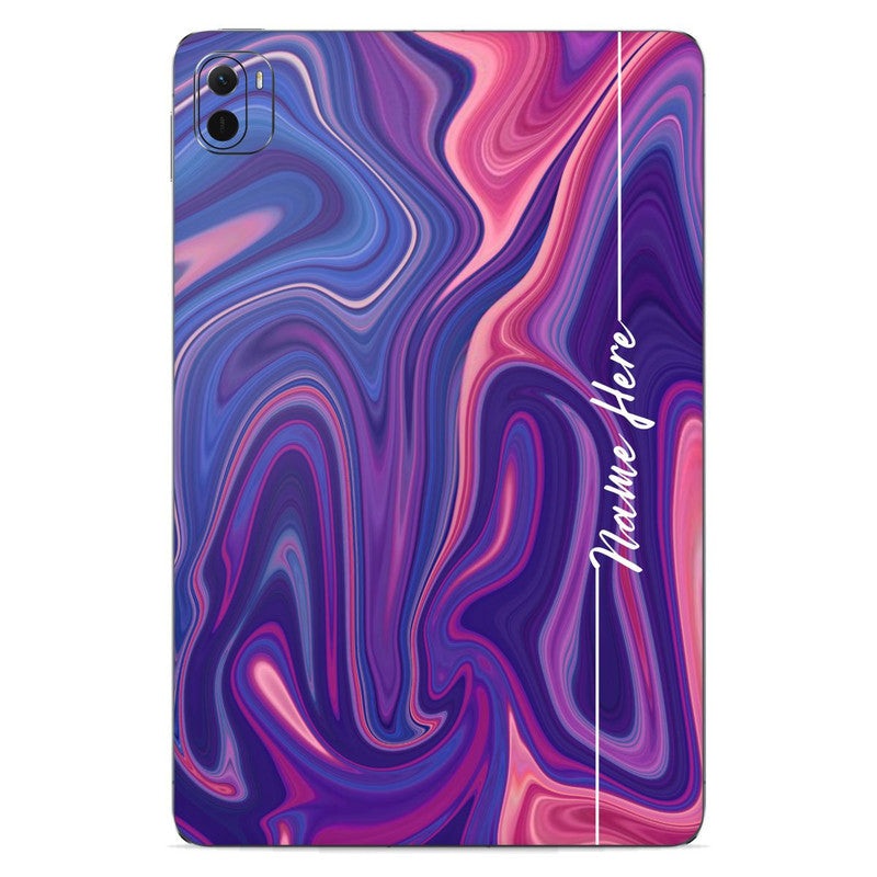 Liquid Purple Custom Name Xiaomi Pad Skin