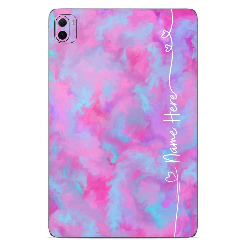 Pink Paint Custom Name Xiaomi Pad Skin