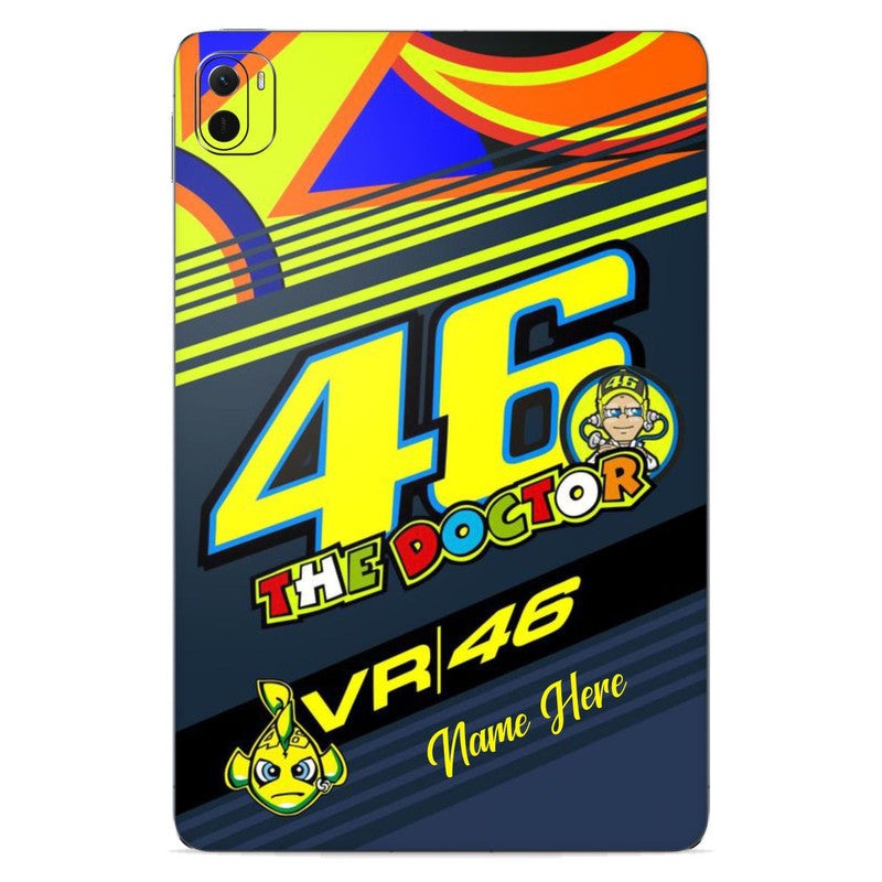 VR46 Custom Name Xiaomi Pad Skin