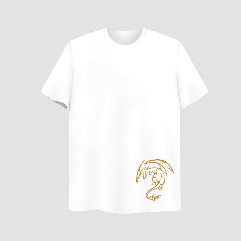 Charizard Embroidered White Oversize T-Shirt