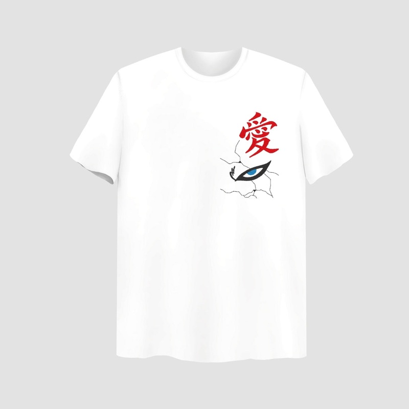 Gaara Embroidered White Oversize T-Shirt