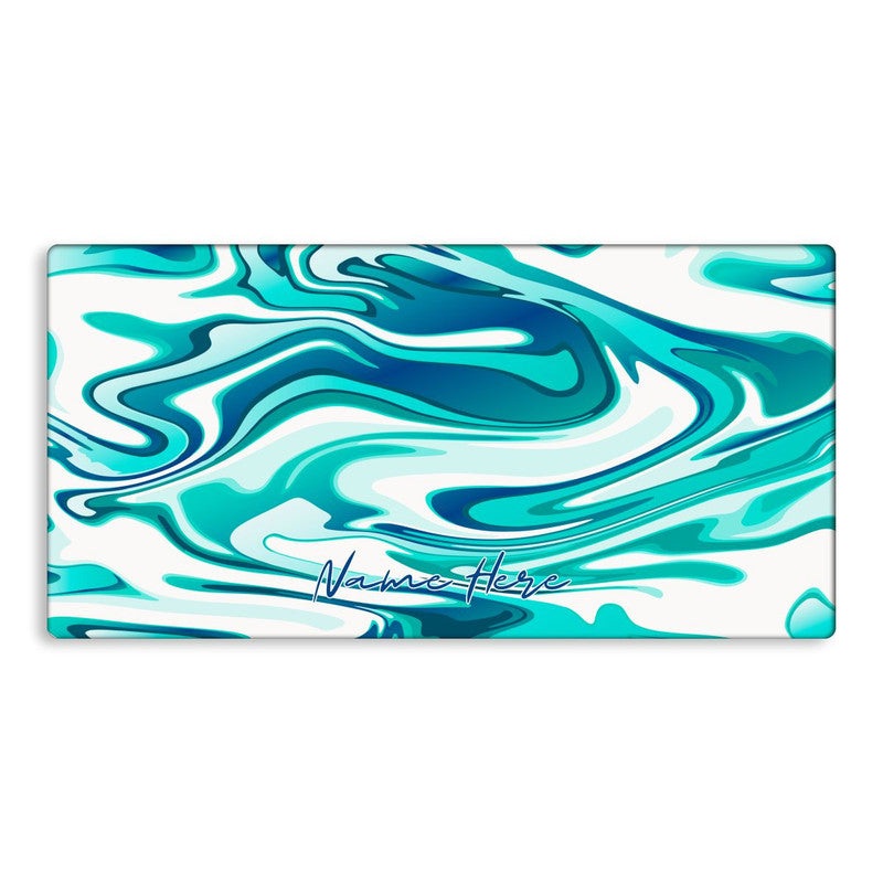 Green Coral Custom Name TechMat