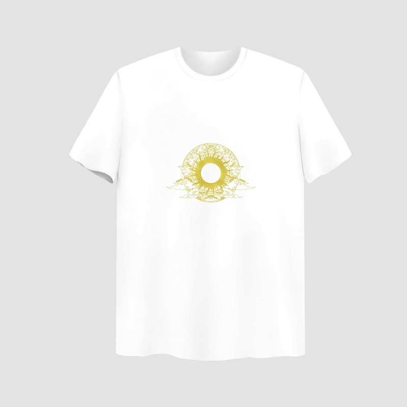 Surya Embroidered White Oversize T-Shirt