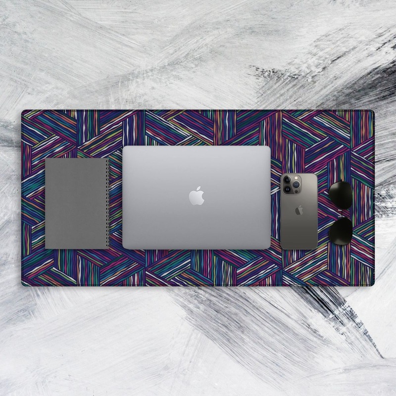 Trippy Art Lines Tech Mat