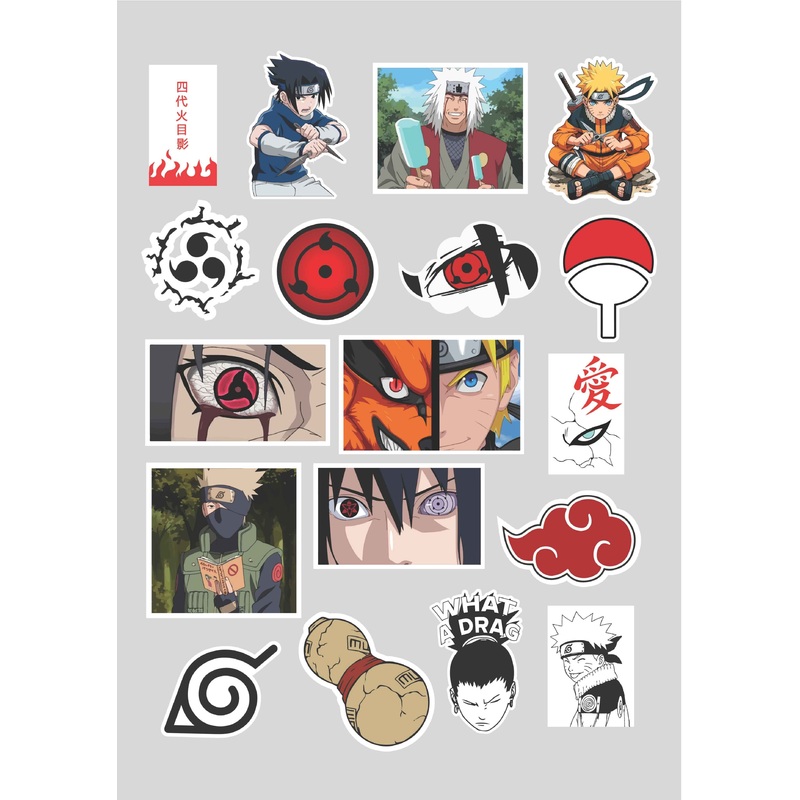 Anime Sticker Pack - Naruto Fan Art