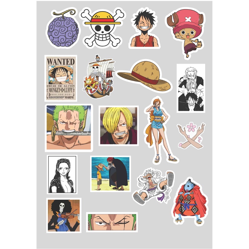 Anime Sticker Pack - One Piece Fan Art