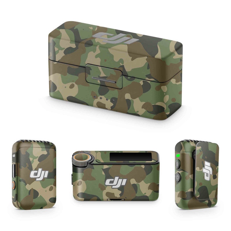 Army Green DJI Mic Skin