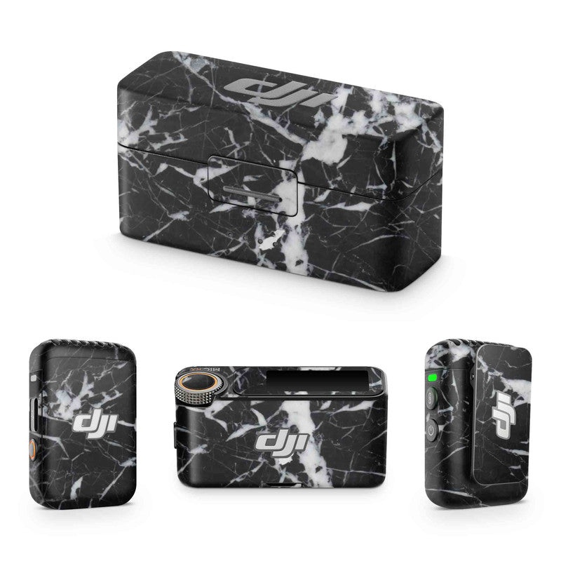 Black Marble DJI Mic Skin