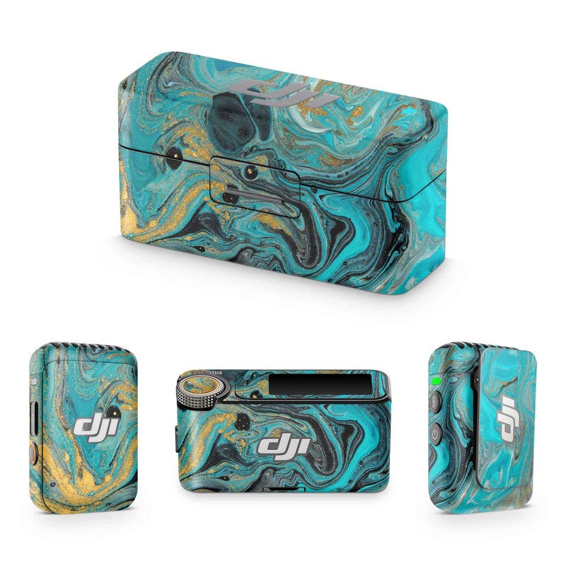 Blue Gold DJI Mic Skin