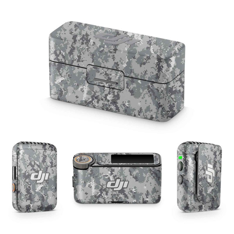 Digi Grey Camo DJI Mic Skin
