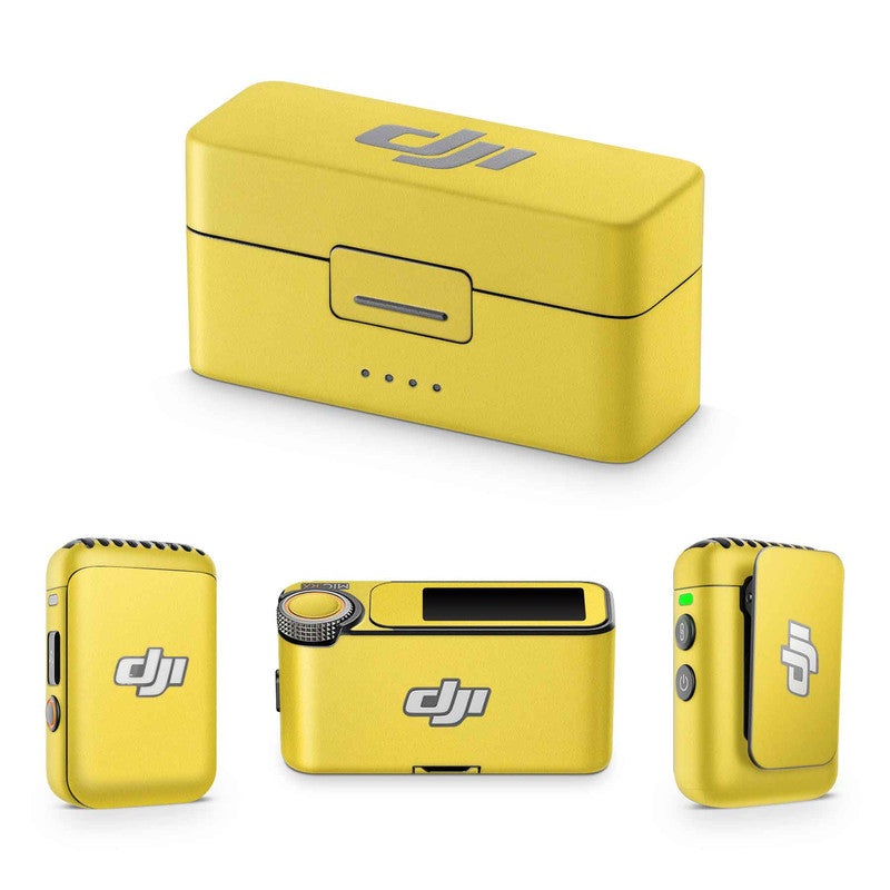 Matte Yellow DJI Mic Skin