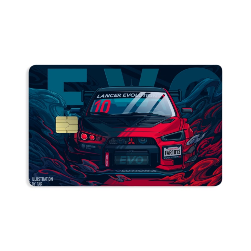 Mitsubishi Lancer EVO X Card Skin