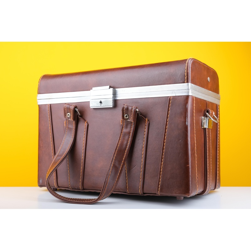Brown Leather Camera Bag