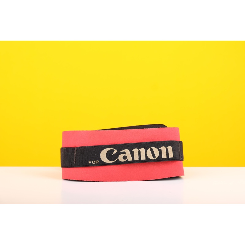 Canon Padded Camera Strap in Black and Red