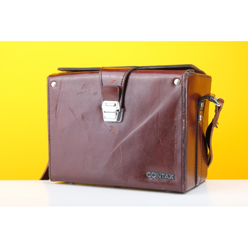 Contax Leather Camera Bag in Brown