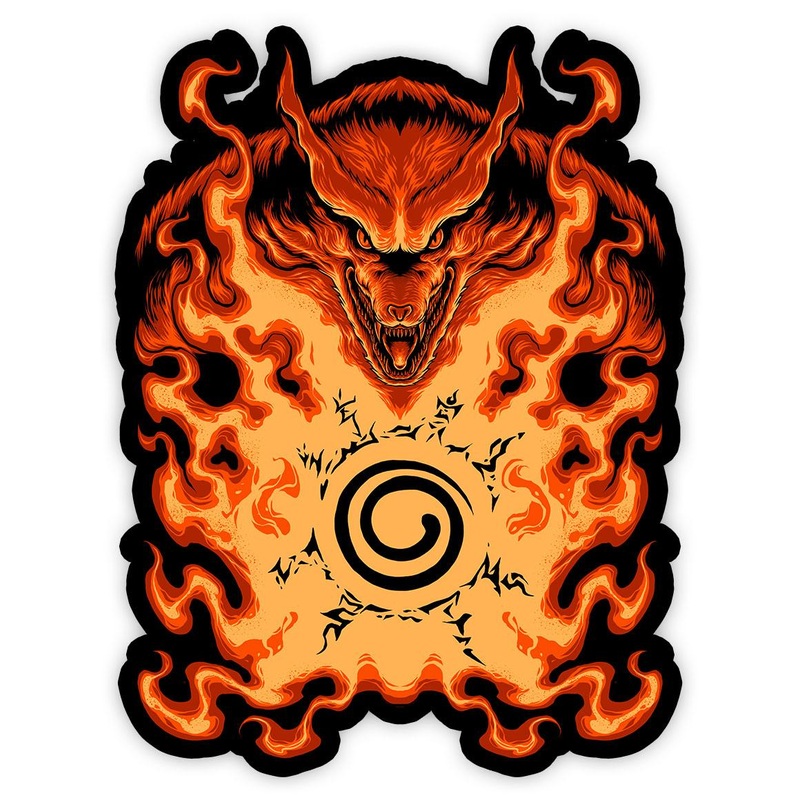 Burning Fox Sticker