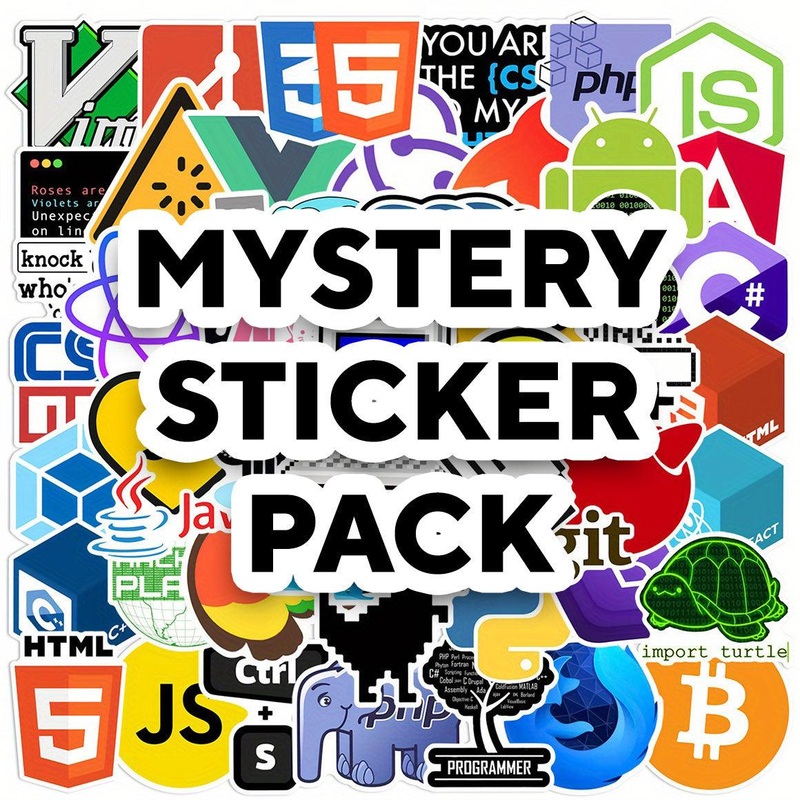 Computer Programming - Mystery Sticker Pack - 50pcs