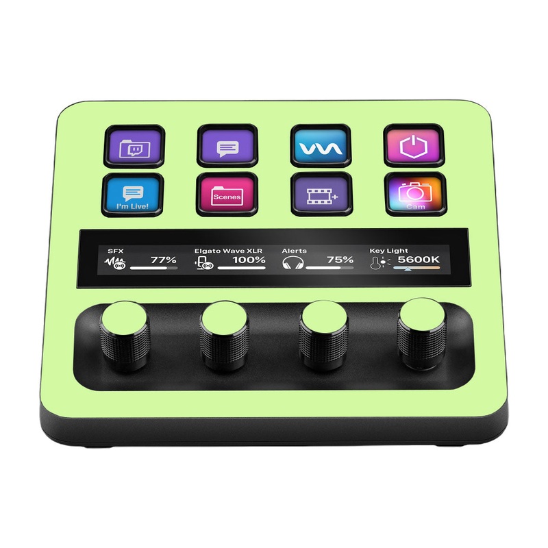 Elgato Stream Deck + Green Glow Skin