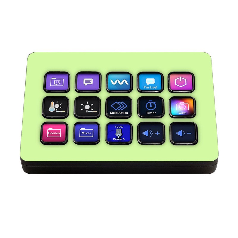 Elgato Stream Deck MK.2 Green Glow Skin