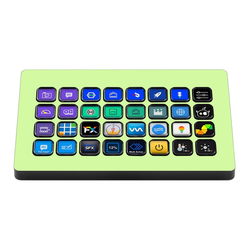 Elgato Stream Deck XL Green Glow Skin