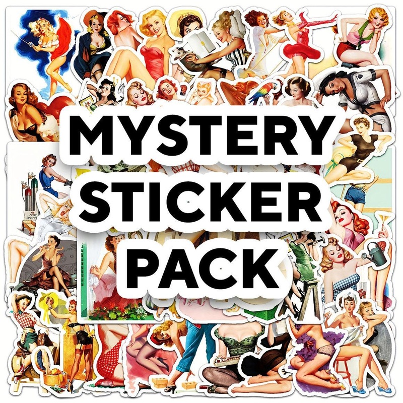 Retro Girls - Mystery Sticker Pack - 50pcs