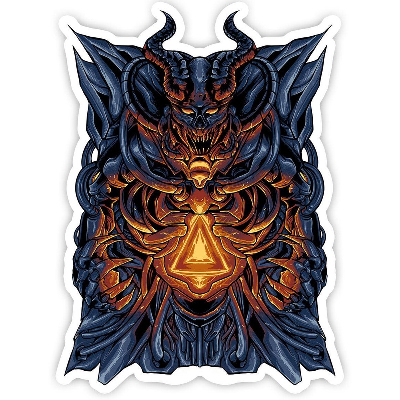 Skull Mecha Sticker