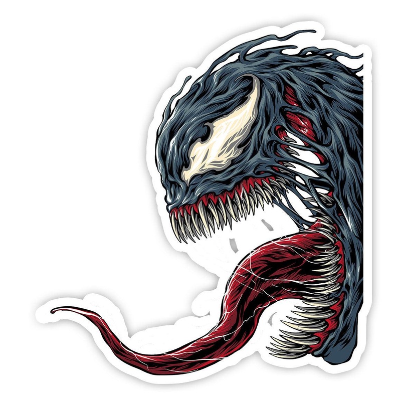 Symbiote Head Sticker