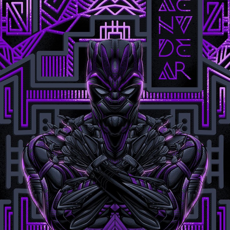 Violet Panther Skin