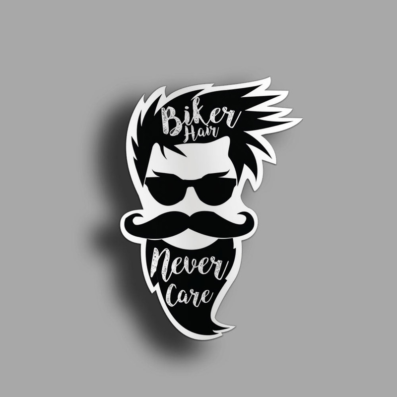 Biker Hair - Sticker