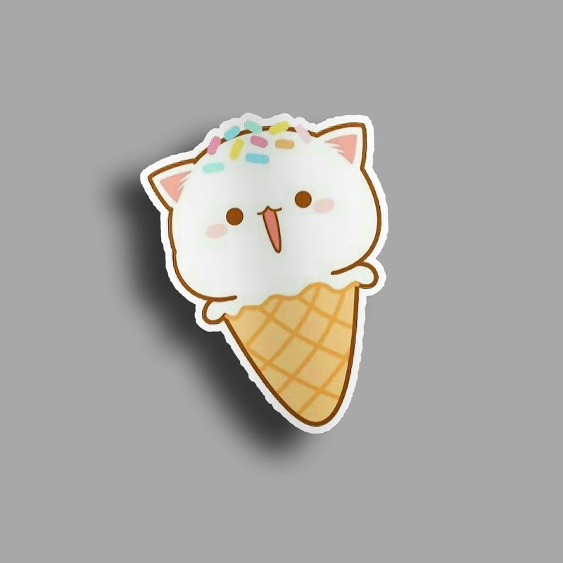 Cute Bear Cone - Sticker