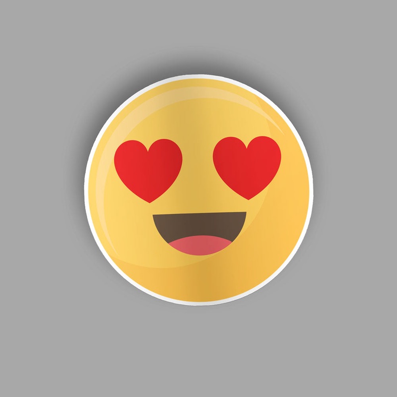 Heart Eyes Emoji - Sticker