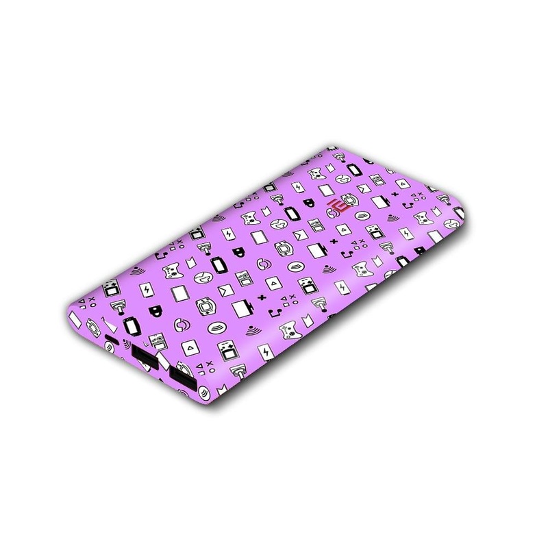 Icons Retro Lavender  -  Mi Power Bank 10000mAH Skin