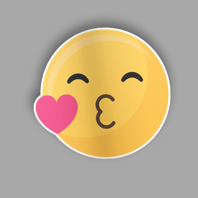 Kiss Heart Emoji - Sticker