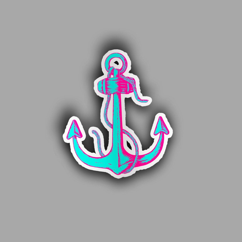 Anchor Doodle - Sticker