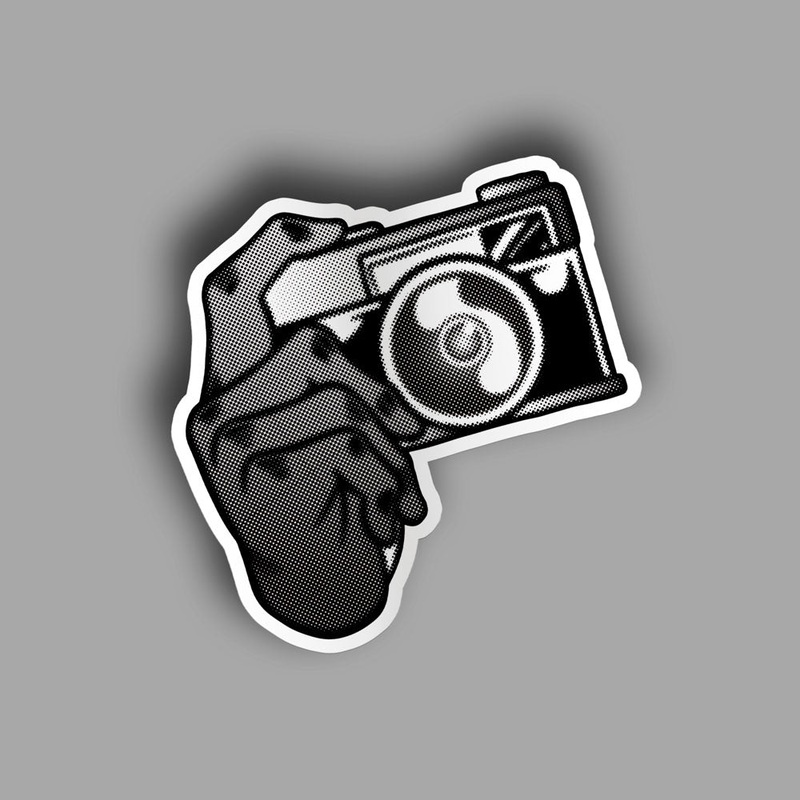 Camera In Hand - Sticker