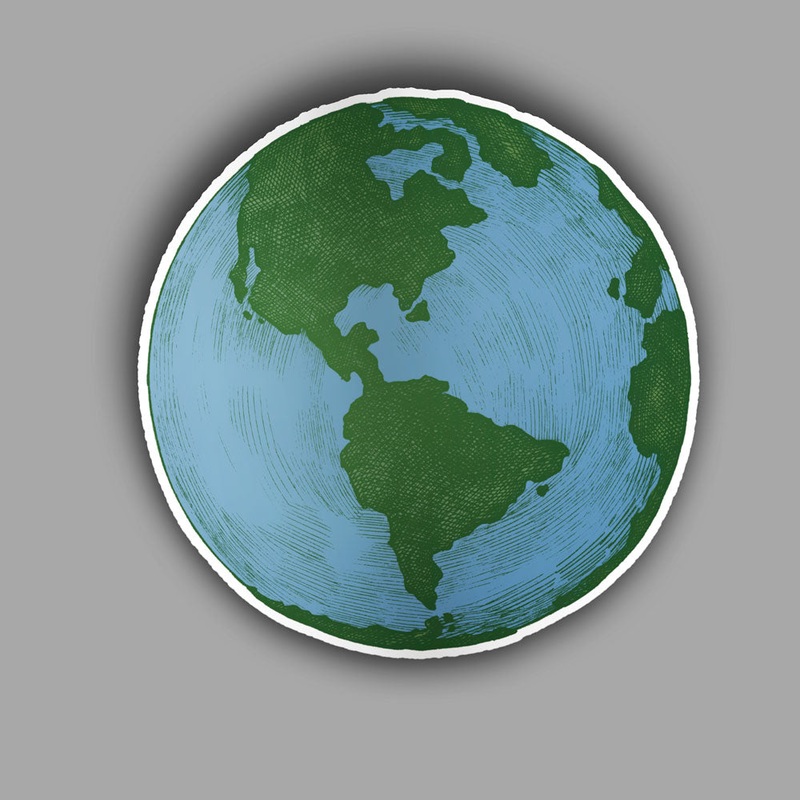 Globe  2 - Sticker