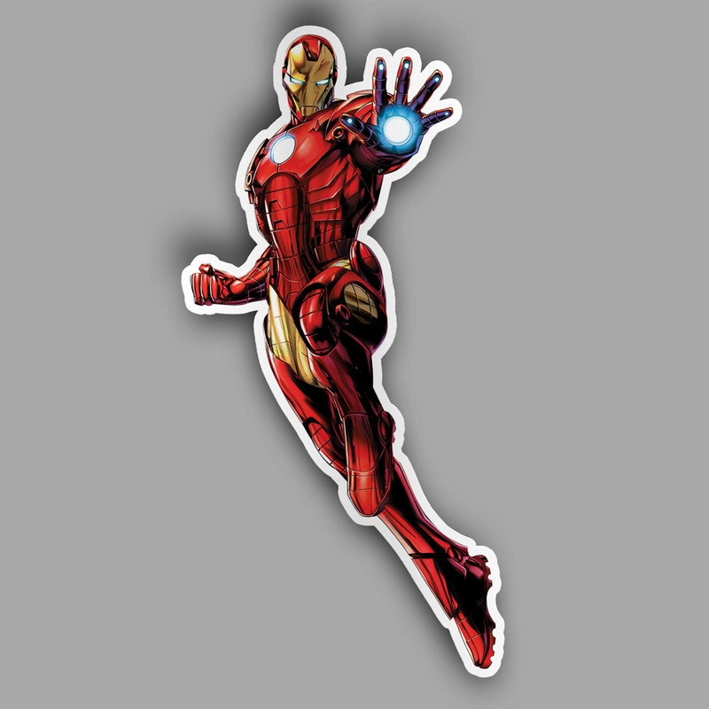 Iron Man Flying - Sticker