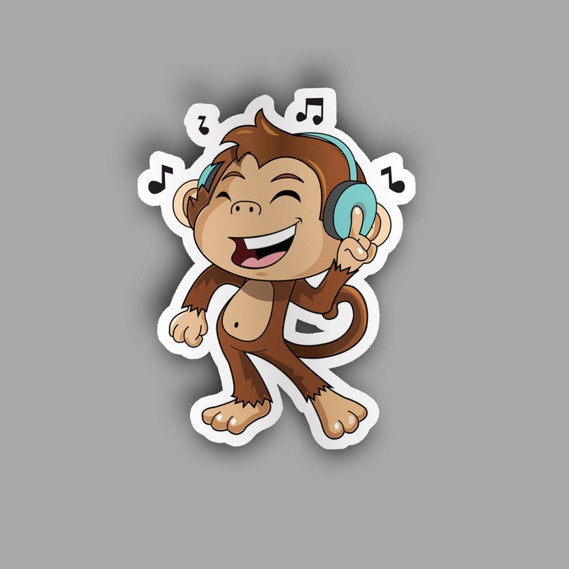 Music Monkey - Sticker