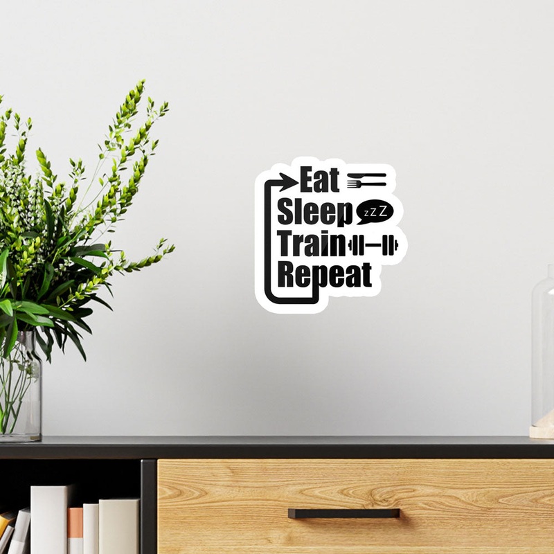 Eat-Sleep-Train-Repeat - Wall Sticker