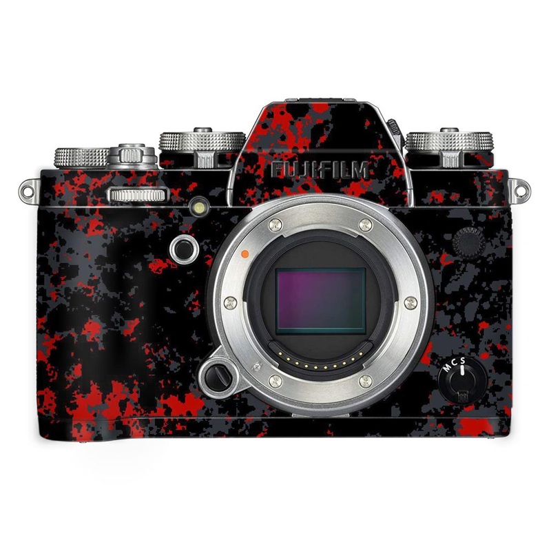 Red Pattern Camo - FujiFilm Camera Skin