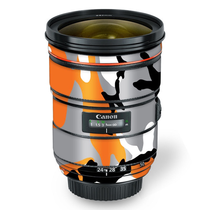 Orange Camo - Canon Lens Skin