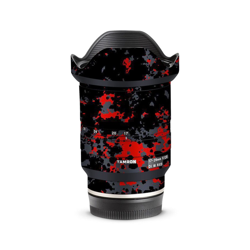 Red Camo Pattern - Tamron Lens Skin